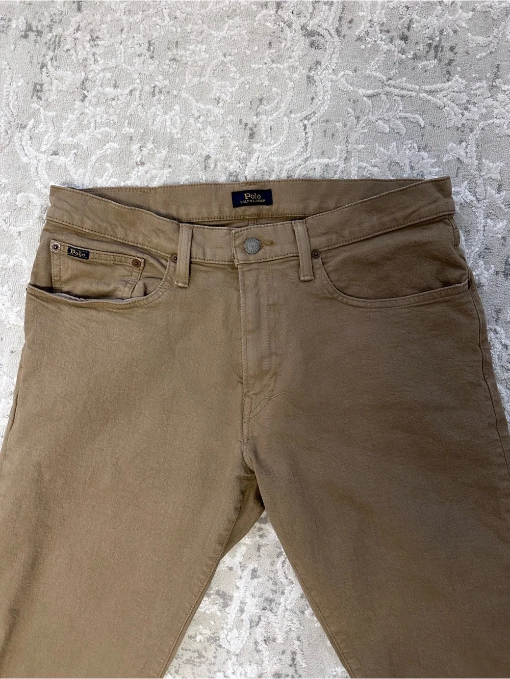 Men’s Polo Ralph Lauren Tan Straight Leg Pants Size 33x30